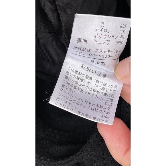 UMA Estnation Black Military Blazer | Dark Academia Stand Collar Jacket 38/4 - Picture 12 of 12